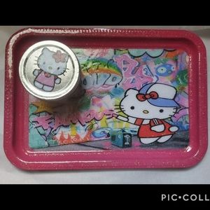 Custom multipurpose/rolling tray and matching jar
